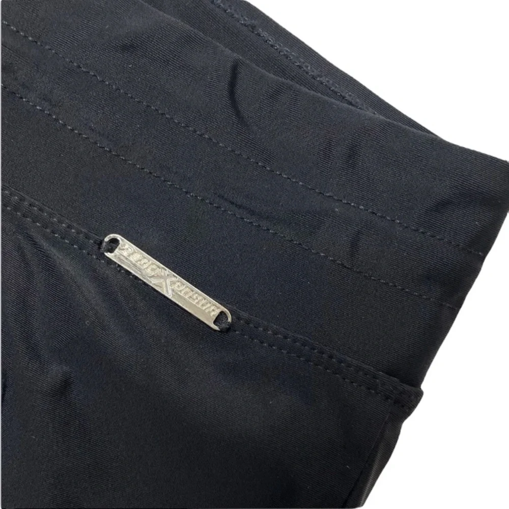 Black Athletic Shorts Tie Waist Gym Running Track Shorts Size 12 Medium Large